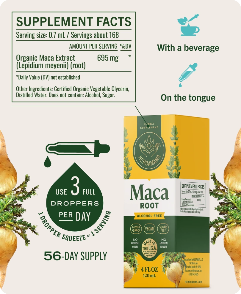 Maca Root Drops - 4 Fl. Oz. Bottle
