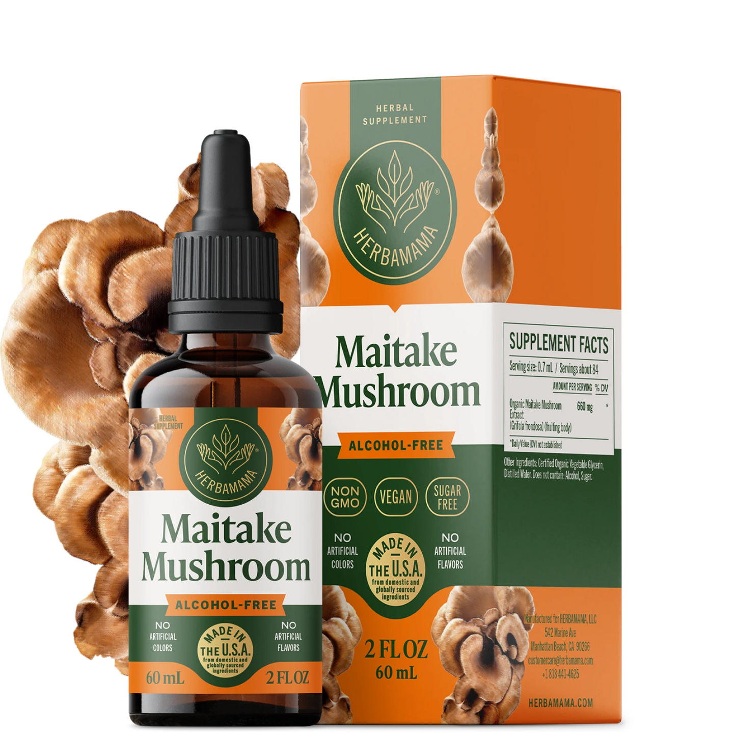 Maitake Mushroom Drops - 2 Fl. Oz. Bottle