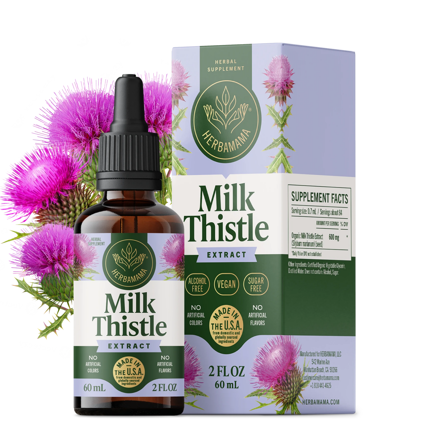 Milk Thistle Extract Drops - 2 Fl. Oz. Bottle