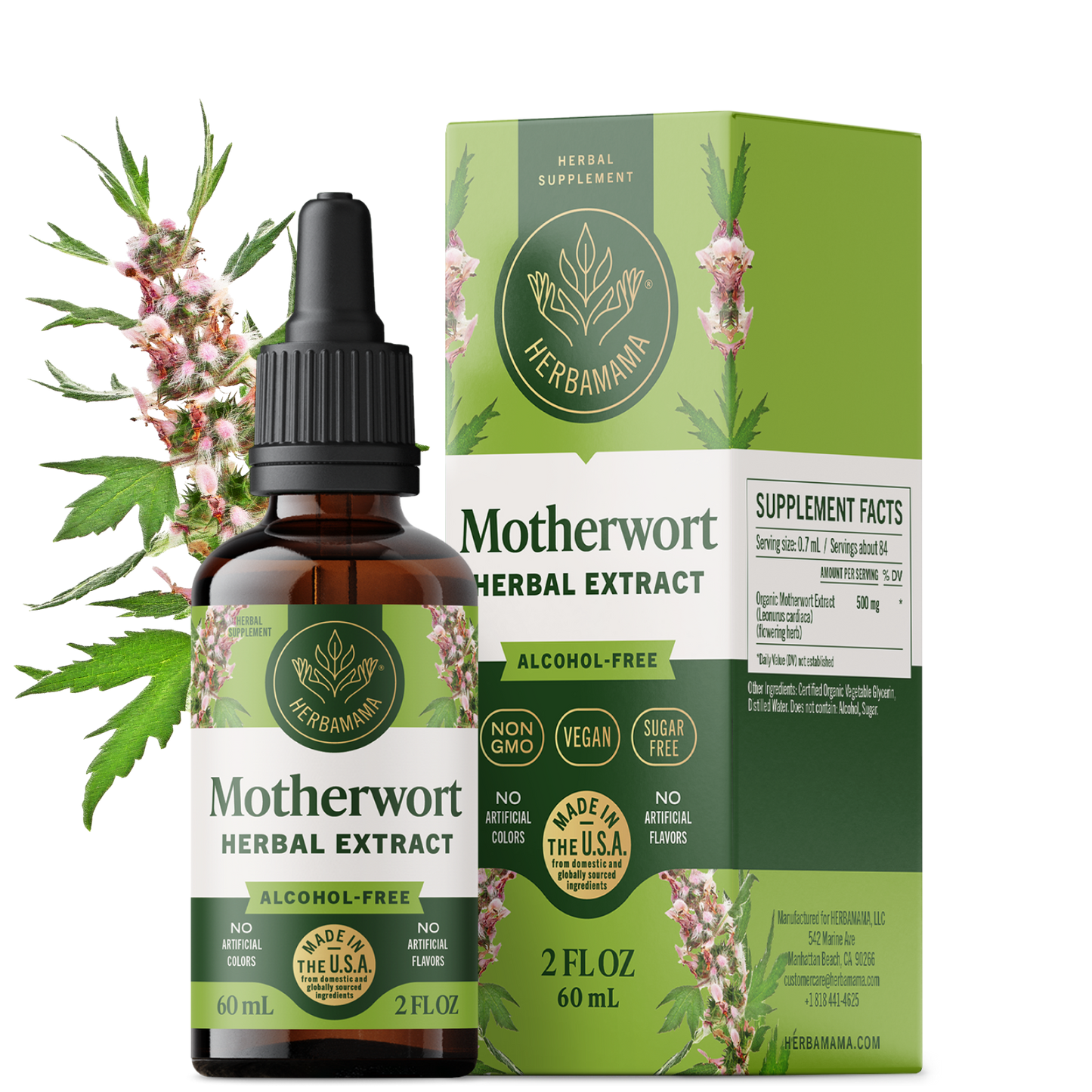 Motherwort Drops - 2 Fl. Oz. Bottle