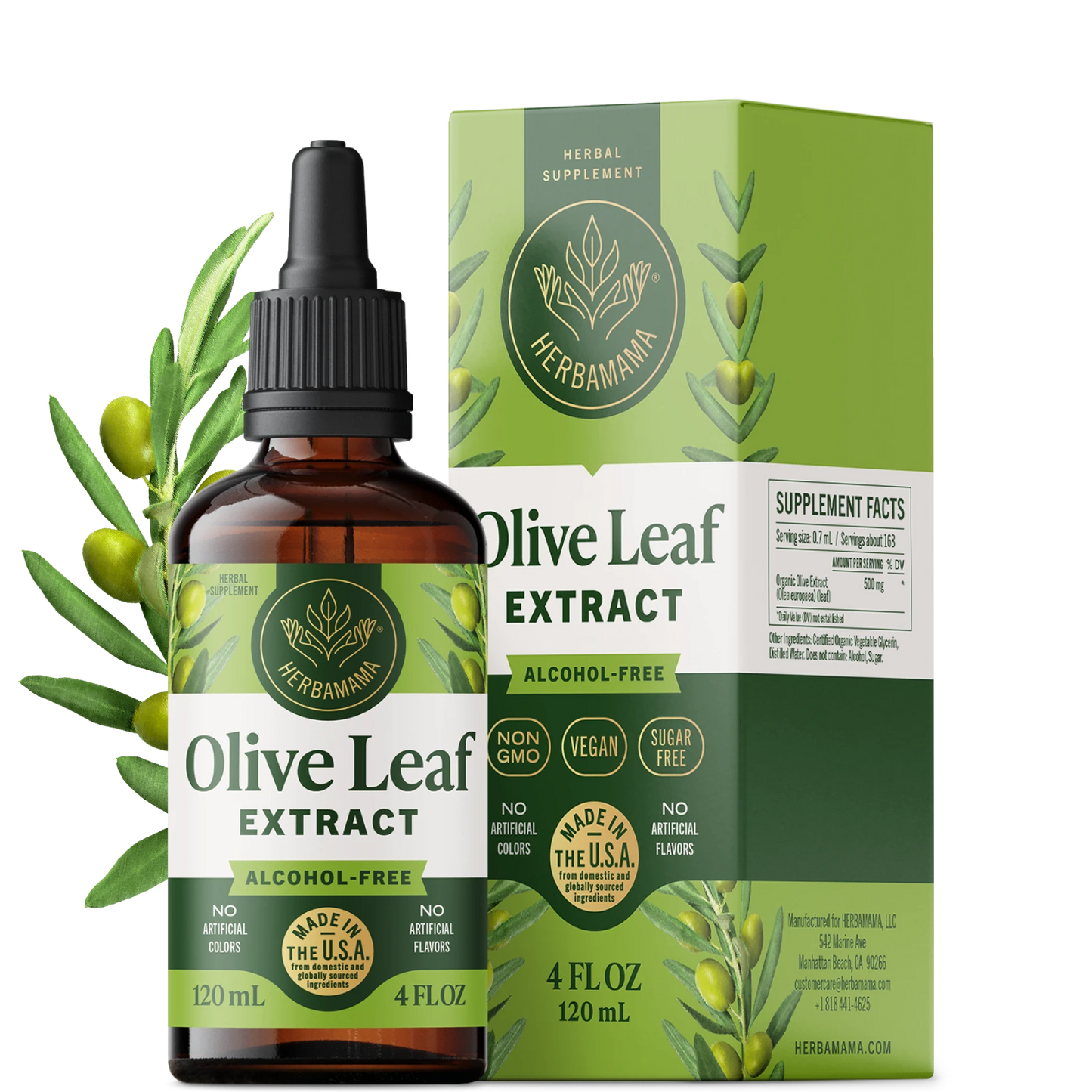 Olive Leaf Extract Drops - 4 Fl. Oz. Bottle