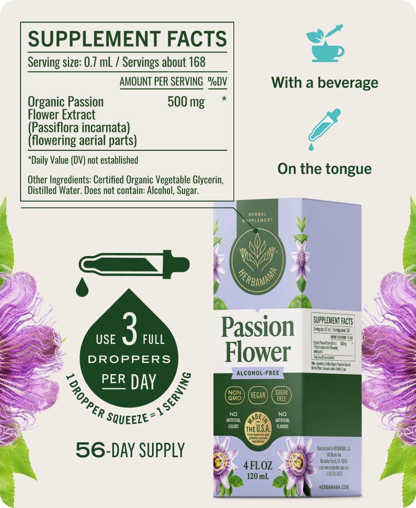 Passion Flower Drops - 4 Fl. Oz. Bottle