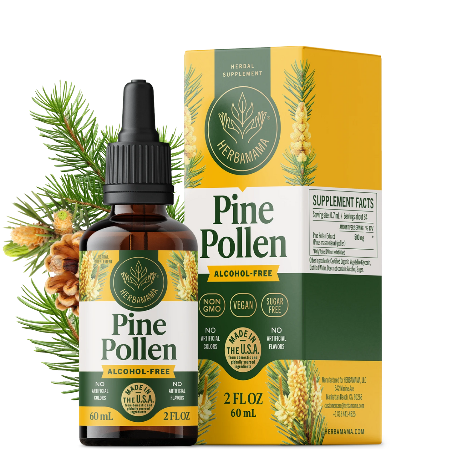 Pine Pollen Drops - 2 Fl. Oz. Bottle