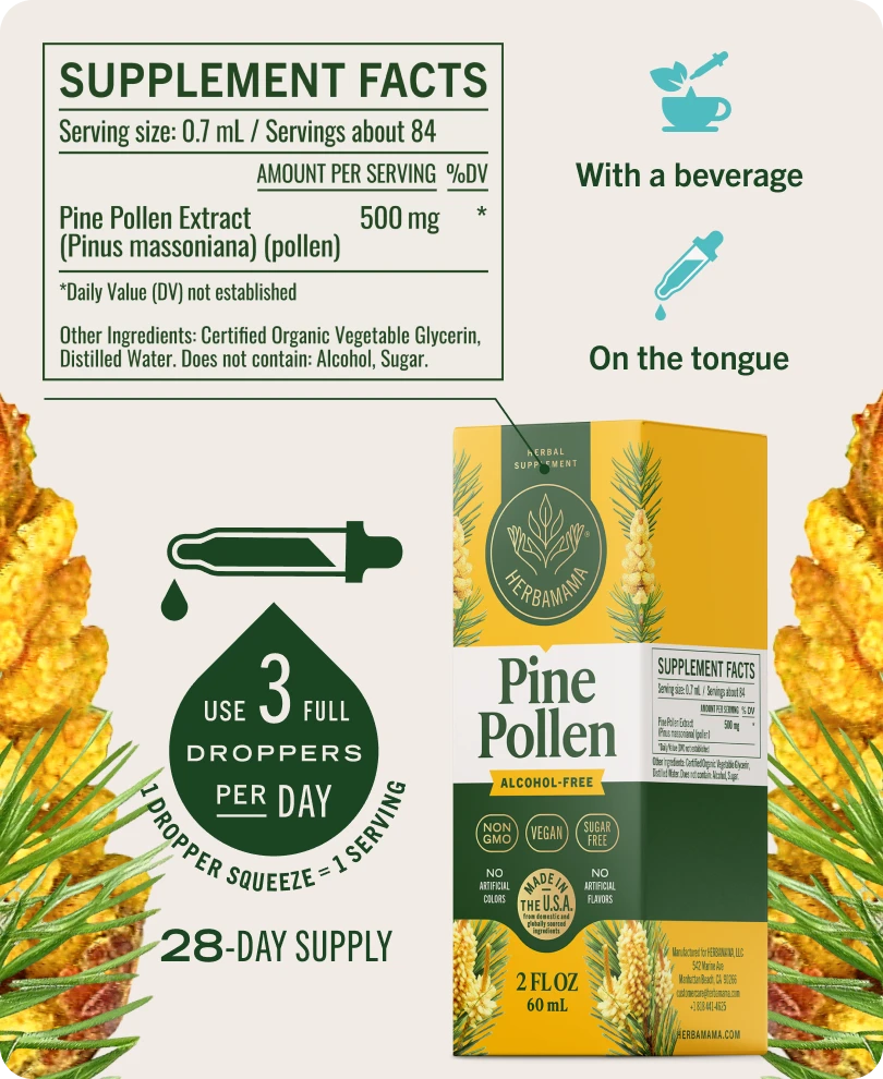 Pine Pollen Drops - 2 Fl. Oz. Bottle