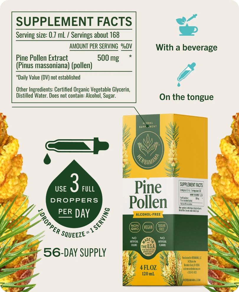 Pine Pollen Drops - 4 Fl. Oz. Bottle