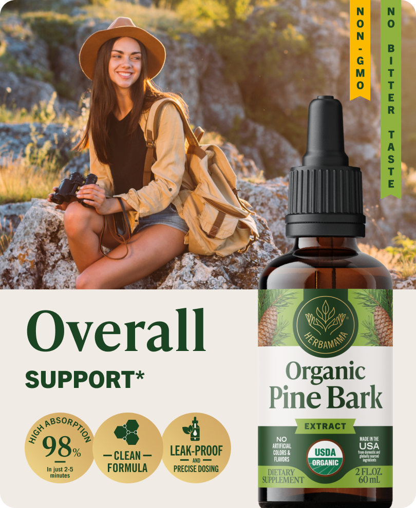 USDA Organic Pine Bark Drops - 2 Fl. Oz. Bottle