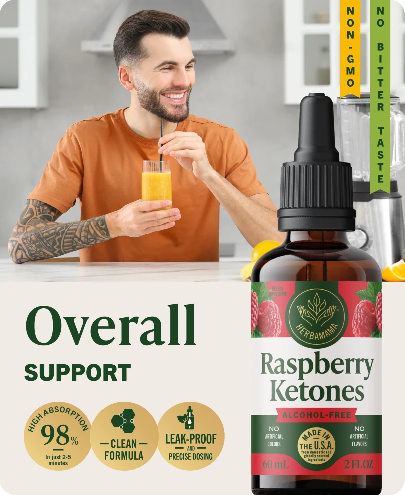 Raspberry Ketones Drops - 2 Fl. Oz. Bottle