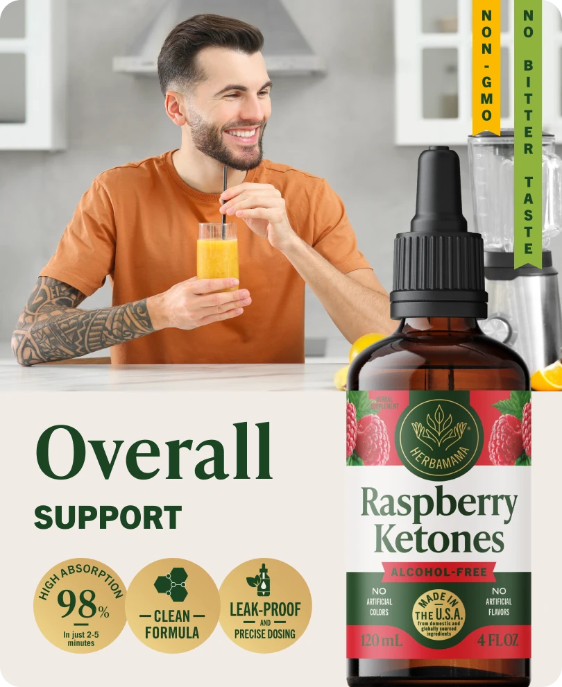 Raspberry Ketones Drops - 4 Fl. Oz. Bottle