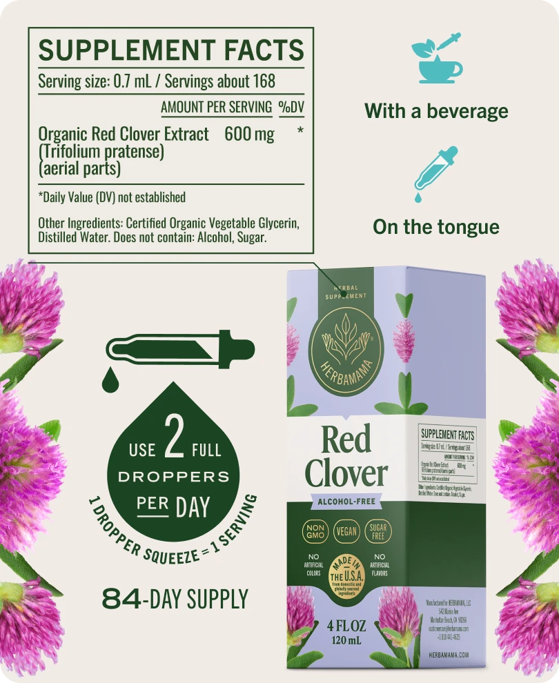 Red Clover Drops - 4 Fl. Oz. Bottle