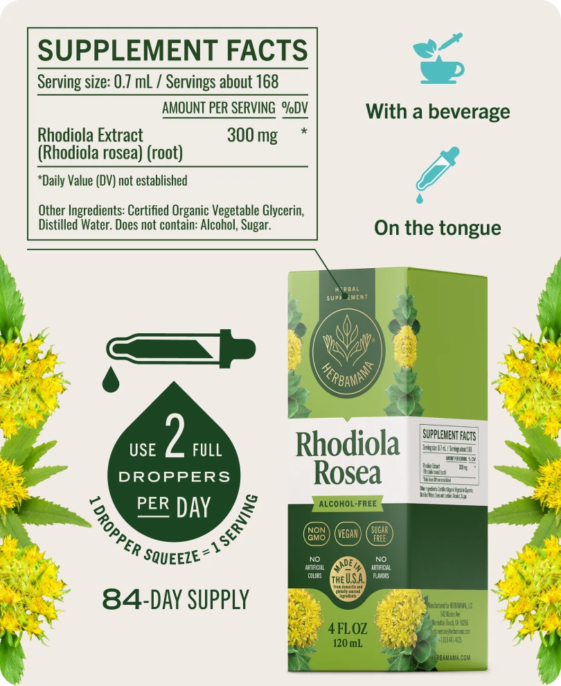 Rhodiola Rosea Drops - 4 Fl. Oz. Bottle