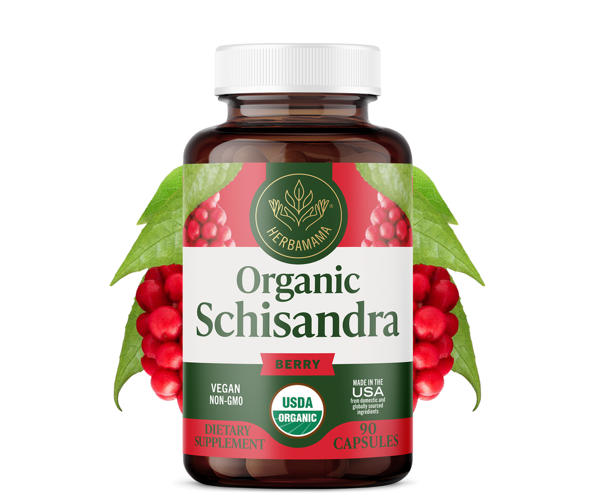 USDA Organic Schisandra Berry Capsules - 90 CT
