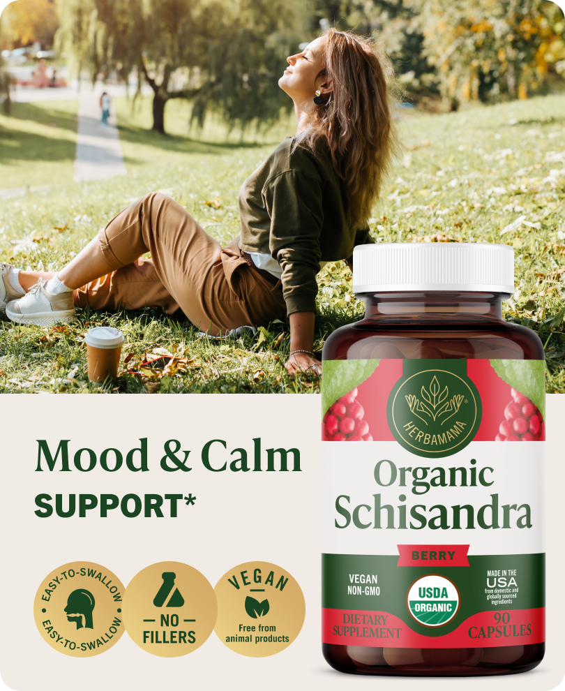 USDA Organic Schisandra Berry Capsules - 90 CT