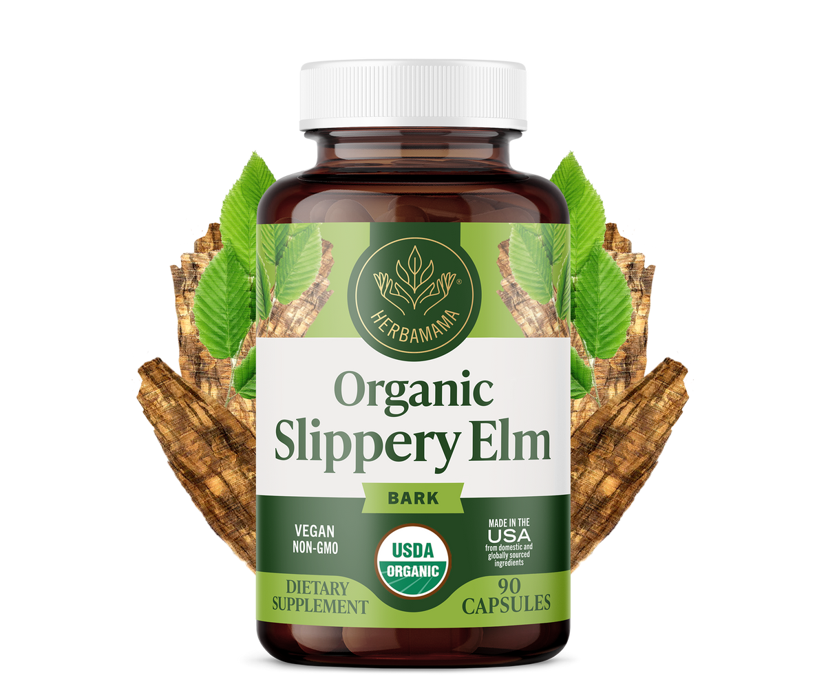 USDA Organic Slippery Elm Bark Capsules - 90 CT