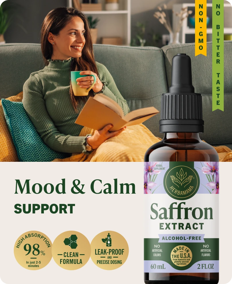 Saffron Extract Drops - 2 Fl. Oz. Bottle