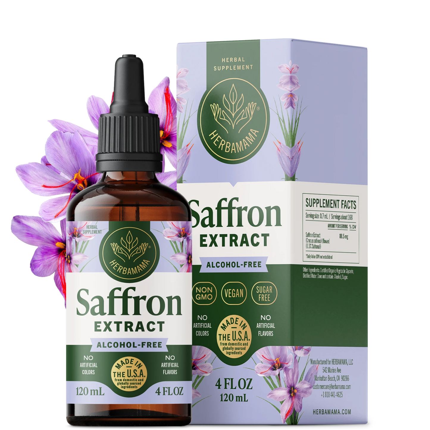 Saffron Extract Drops - 4 Fl. Oz. Bottle