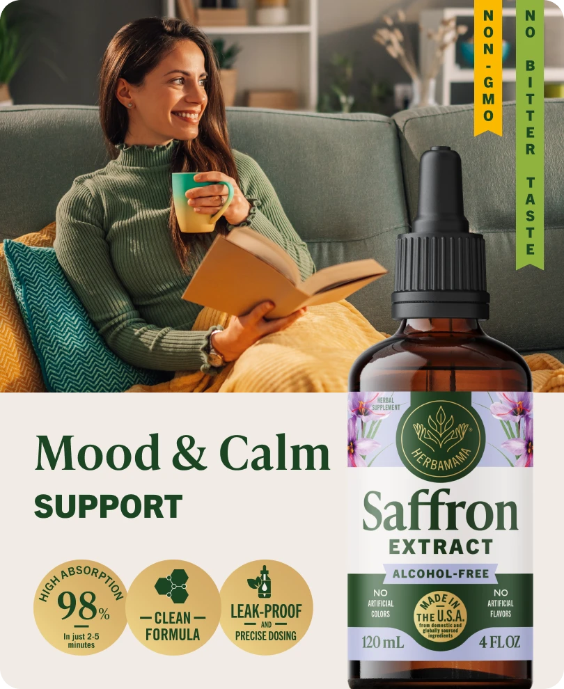 Saffron Extract Drops - 4 Fl. Oz. Bottle