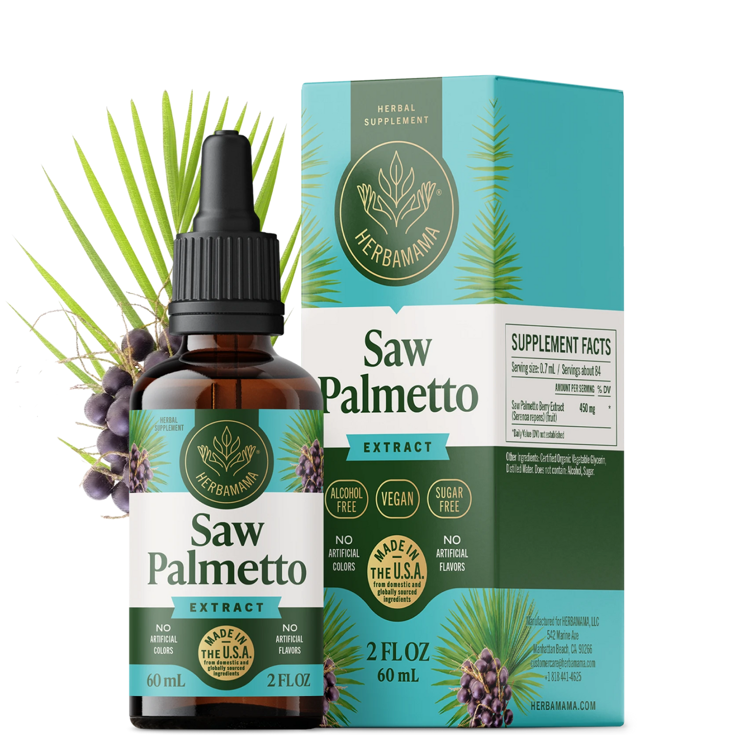 Saw Palmetto Drops - 2 Fl. Oz. Bottle