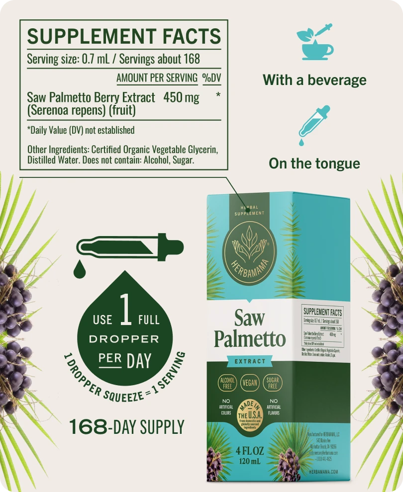 Saw Palmetto Drops - 4 Fl. Oz. Bottle