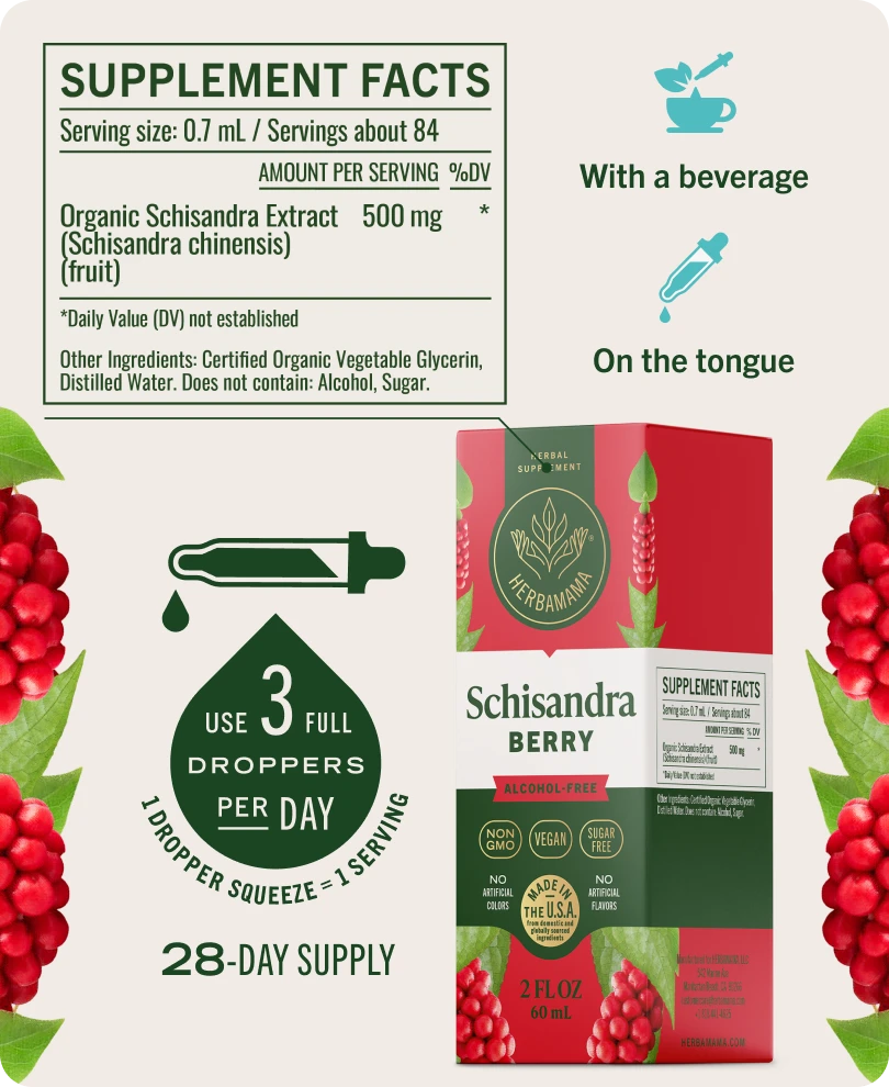 Schisandra Berry Drops - 2 Fl. Oz. Bottle