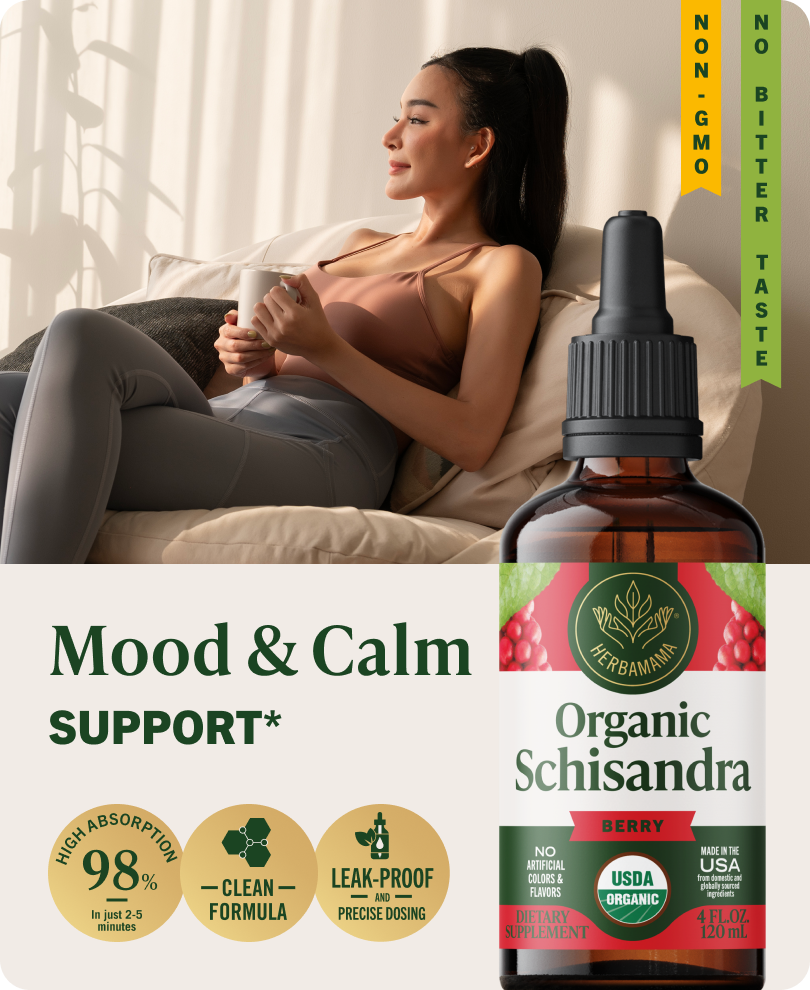 USDA Organic Schisandra Berry Drops - 4 Fl. Oz. Bottle