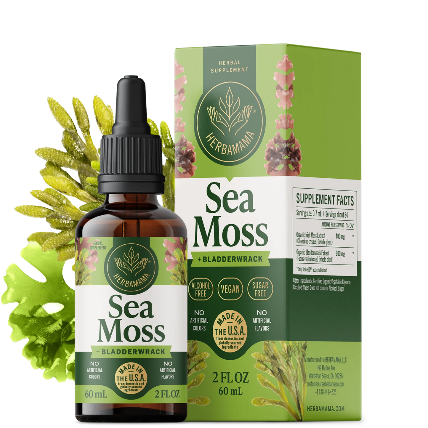 Sea Moss & Bladderwrack Drops - 2 Fl. Oz. Bottle