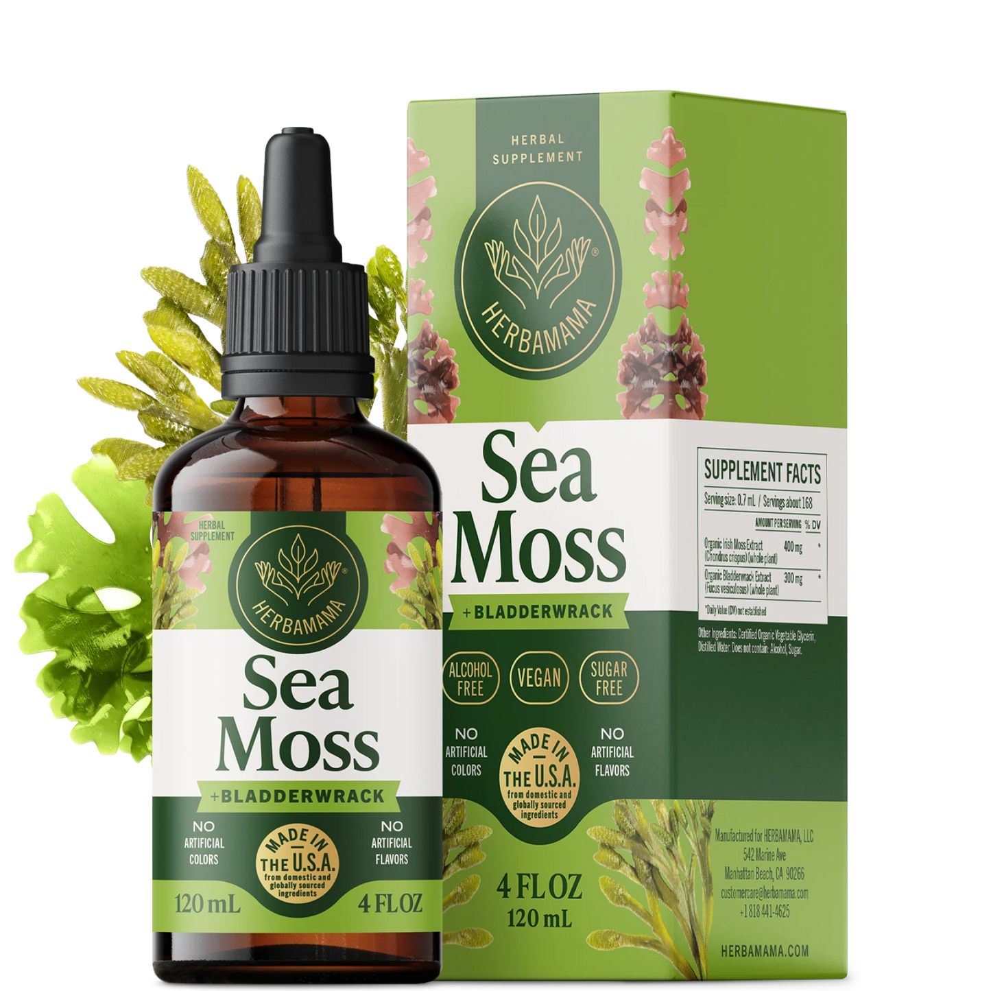 Sea Moss & Bladderwrack Drops - 4 Fl. Oz. Bottle