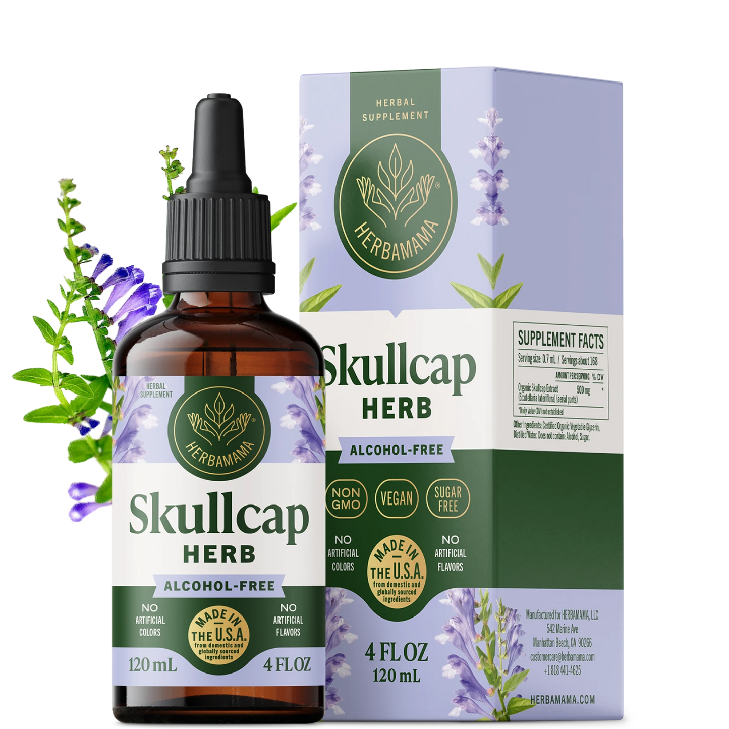 Skullcap Herb Drops - 4 Fl. Oz. Bottle