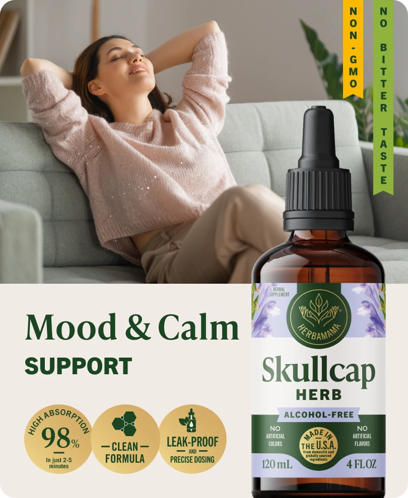 Skullcap Herb Drops - 4 Fl. Oz. Bottle
