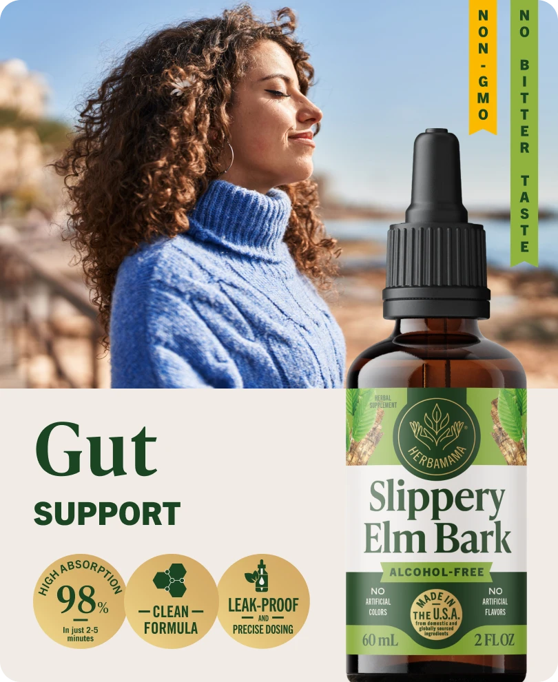 Slippery Elm Bark Drops - 2 Fl. Oz. Bottle