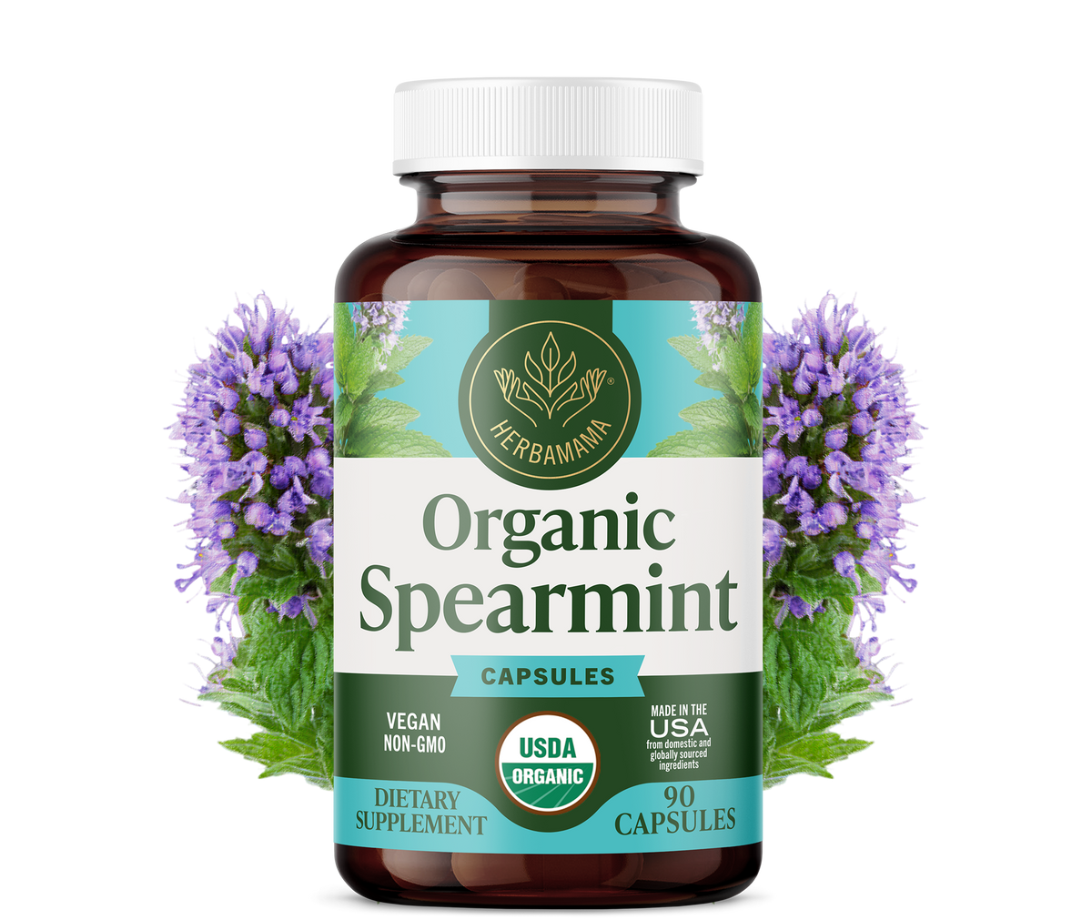 USDA Organic Spearmint Capsules - 90 CT