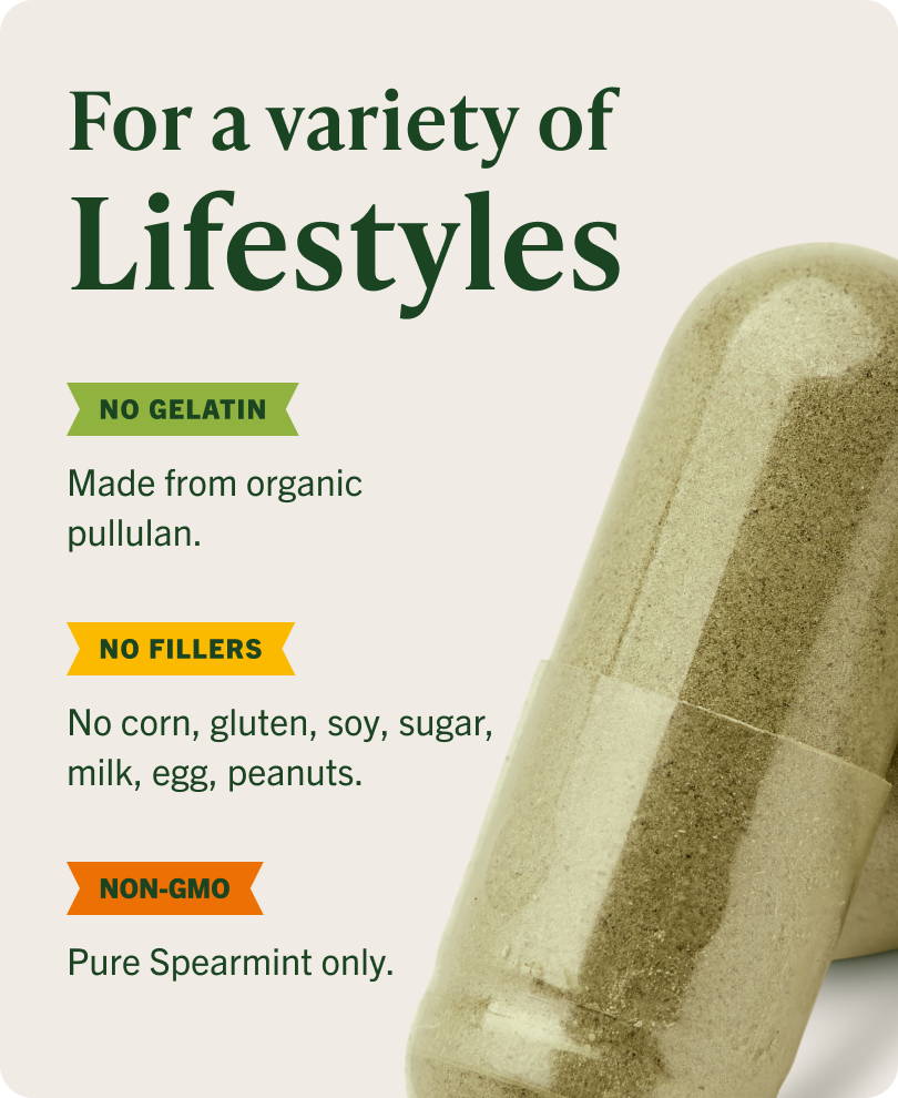USDA Organic Spearmint Capsules - 90 CT
