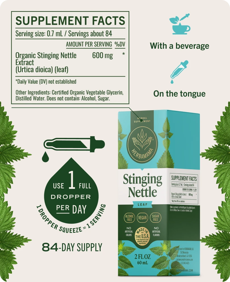 Stinging Nettle Leaf Drops - 2 Fl. Oz. Bottle