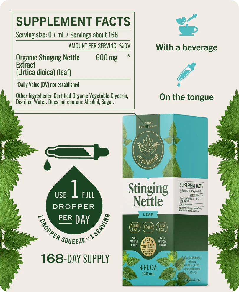 Stinging Nettle Leaf Drops - 4 Fl. Oz. Bottle
