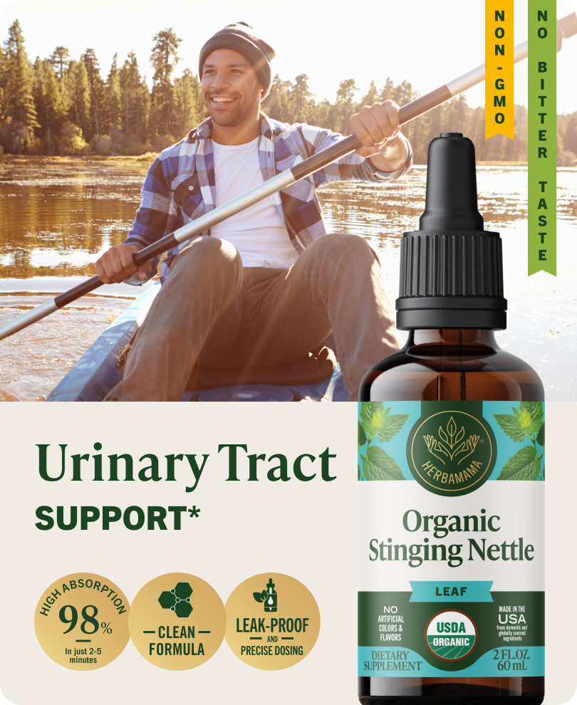 USDA Organic Stinging Nettle Leaf Drops - 2 Fl. Oz. Bottle