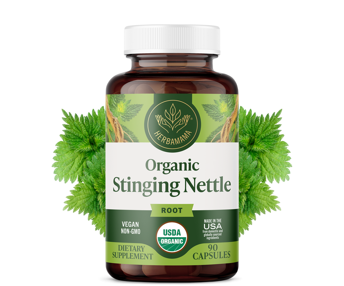 USDA Organic Stinging Nettle Root Capsules - 90 CT