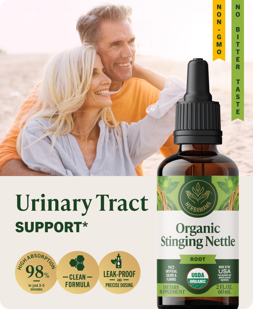 USDA Organic Stinging Nettle Root Drops - 2 Fl. Oz. Bottle