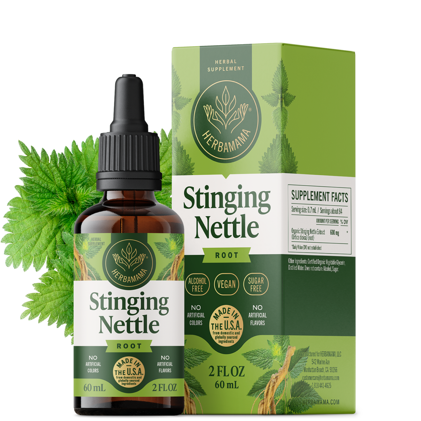 Stinging Nettle Root Drops - 2 Fl. Oz. Bottle