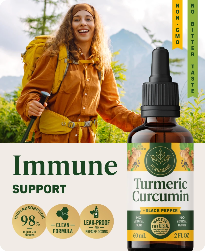 Turmeric Curcumin with Black Pepper Drops - 2 Fl. Oz. Bottle