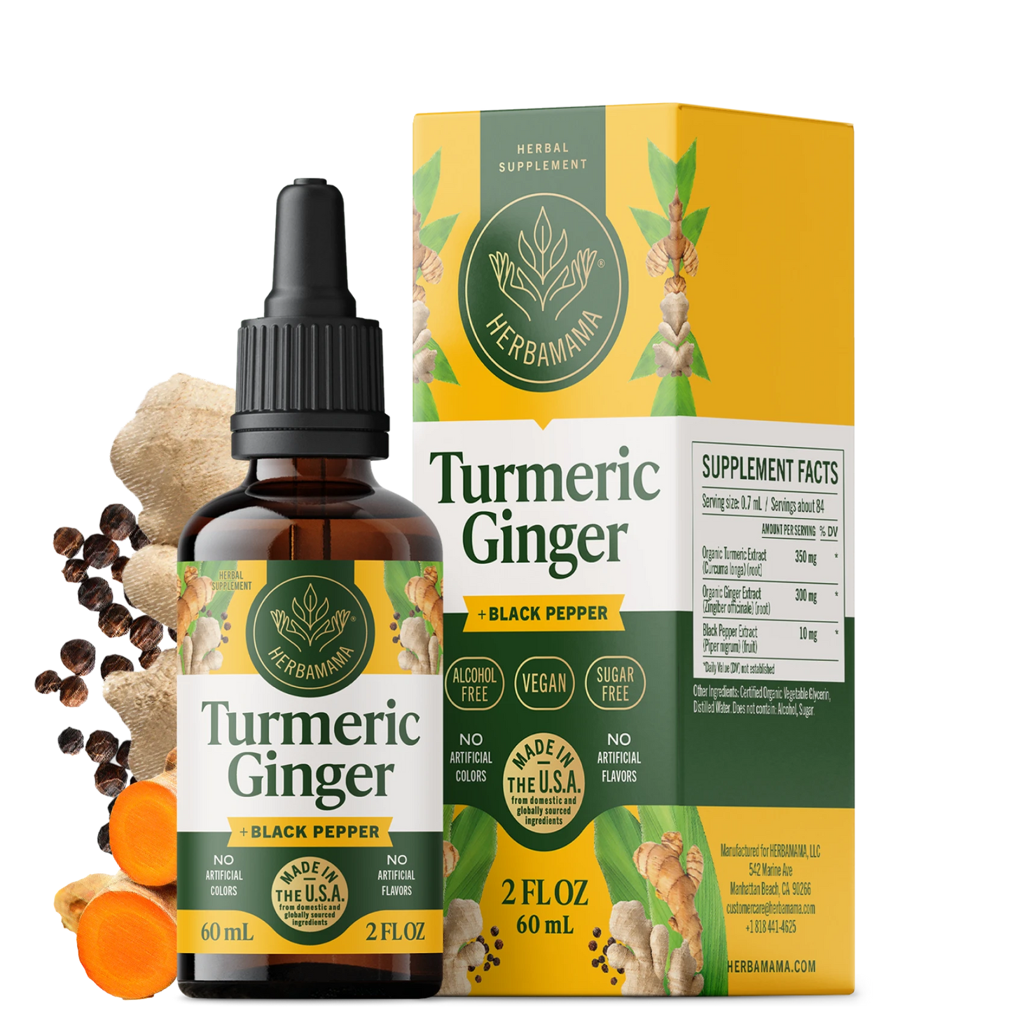 Turmeric Ginger Drops - 2 Fl. Oz. Bottle