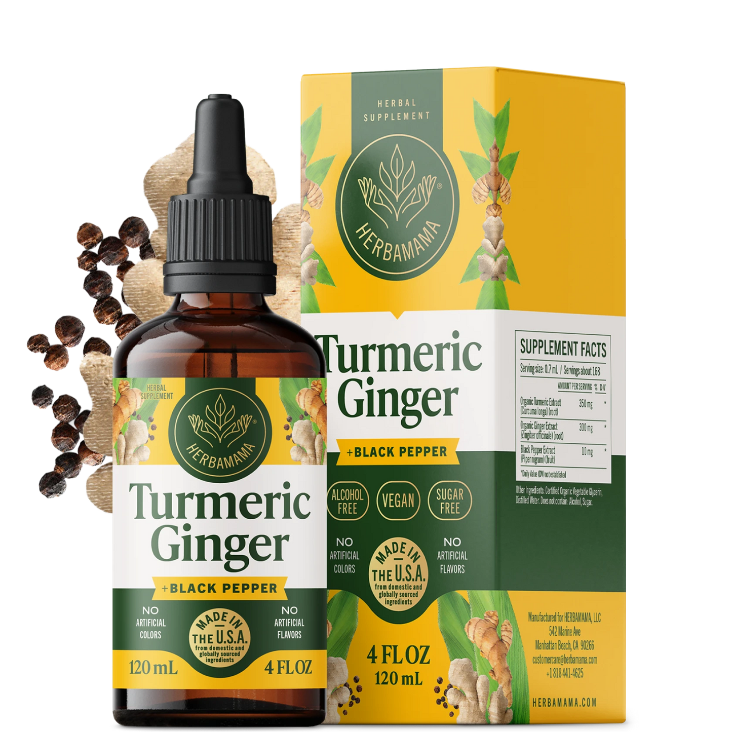 Turmeric Ginger Drops - 4 Fl. Oz. Bottle