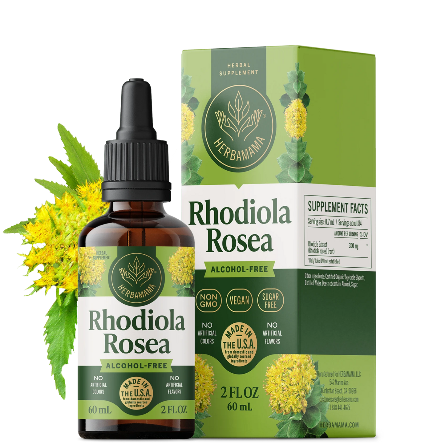 Rhodiola Rosea Drops - 2 Fl. Oz. Bottle