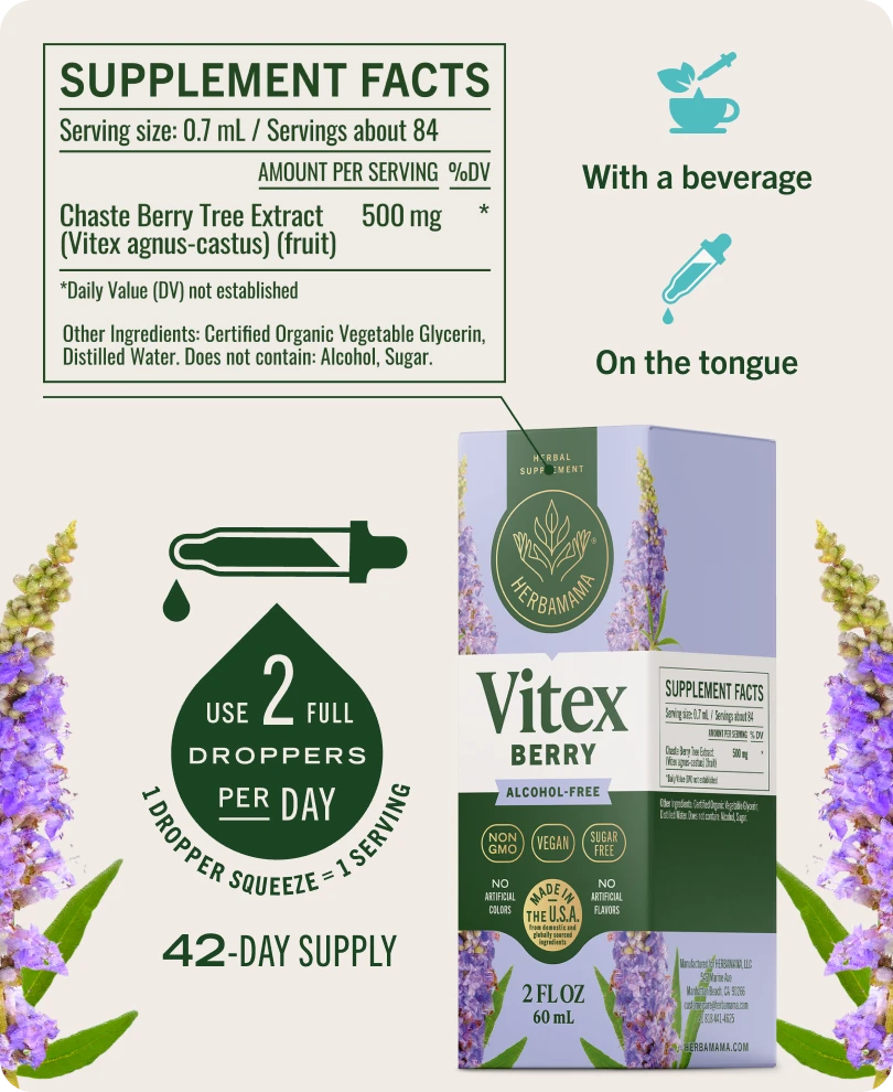 Vitex Berry Drops - 2 Fl. Oz. Bottle