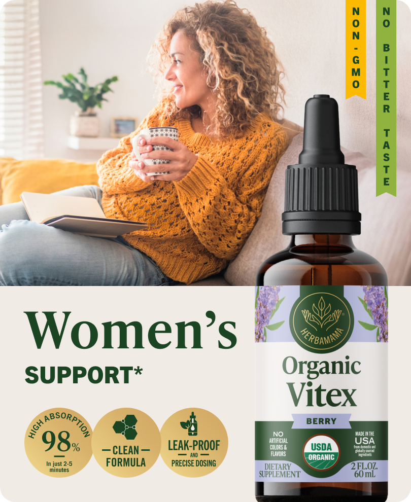 USDA Organic Vitex Berry Drops - 2 Fl. Oz. Bottle