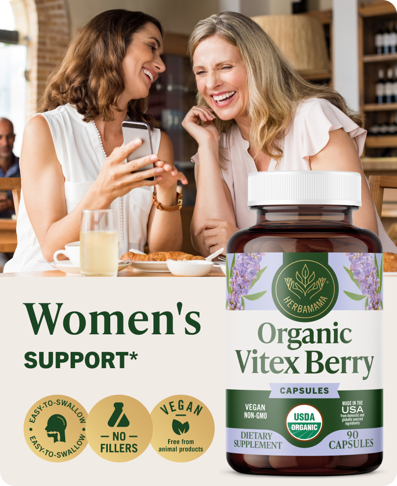 USDA Organic Vitex Berry Capsules - 90 CT