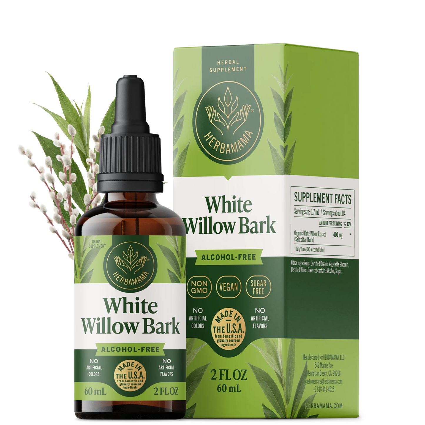 White Willow Bark Drops - 2 Fl. Oz. Bottle