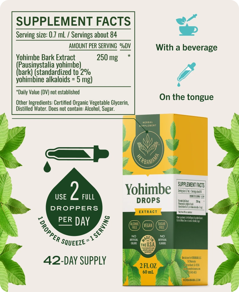 Yohimbe Drops - 2 Fl. Oz. Bottle