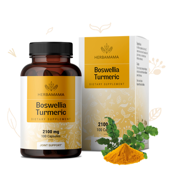 Boswellia + Turmeric Supplement - 100 Capsules