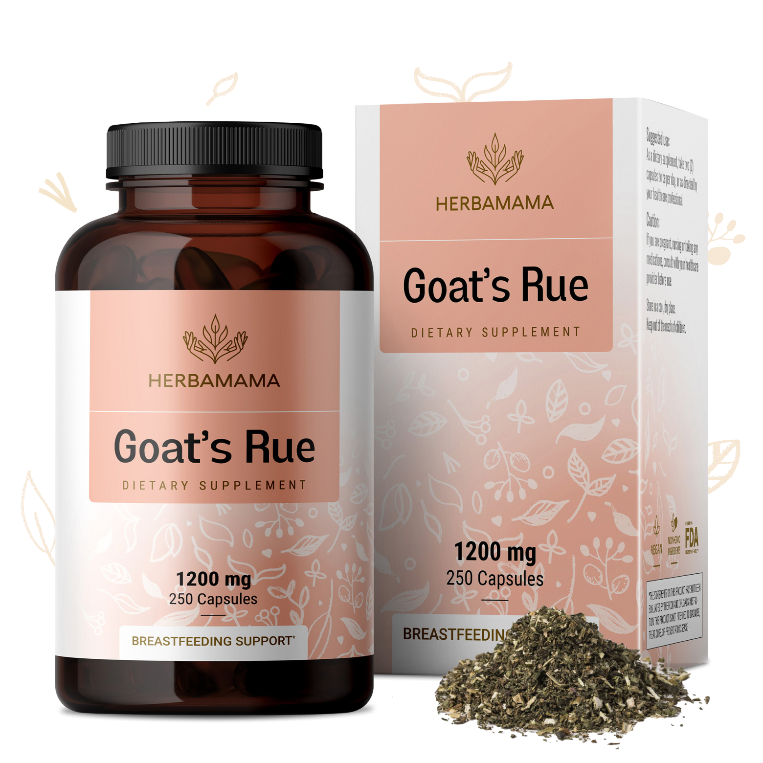 Goat's Rue Supplement - 250 Capsules – Herbamama