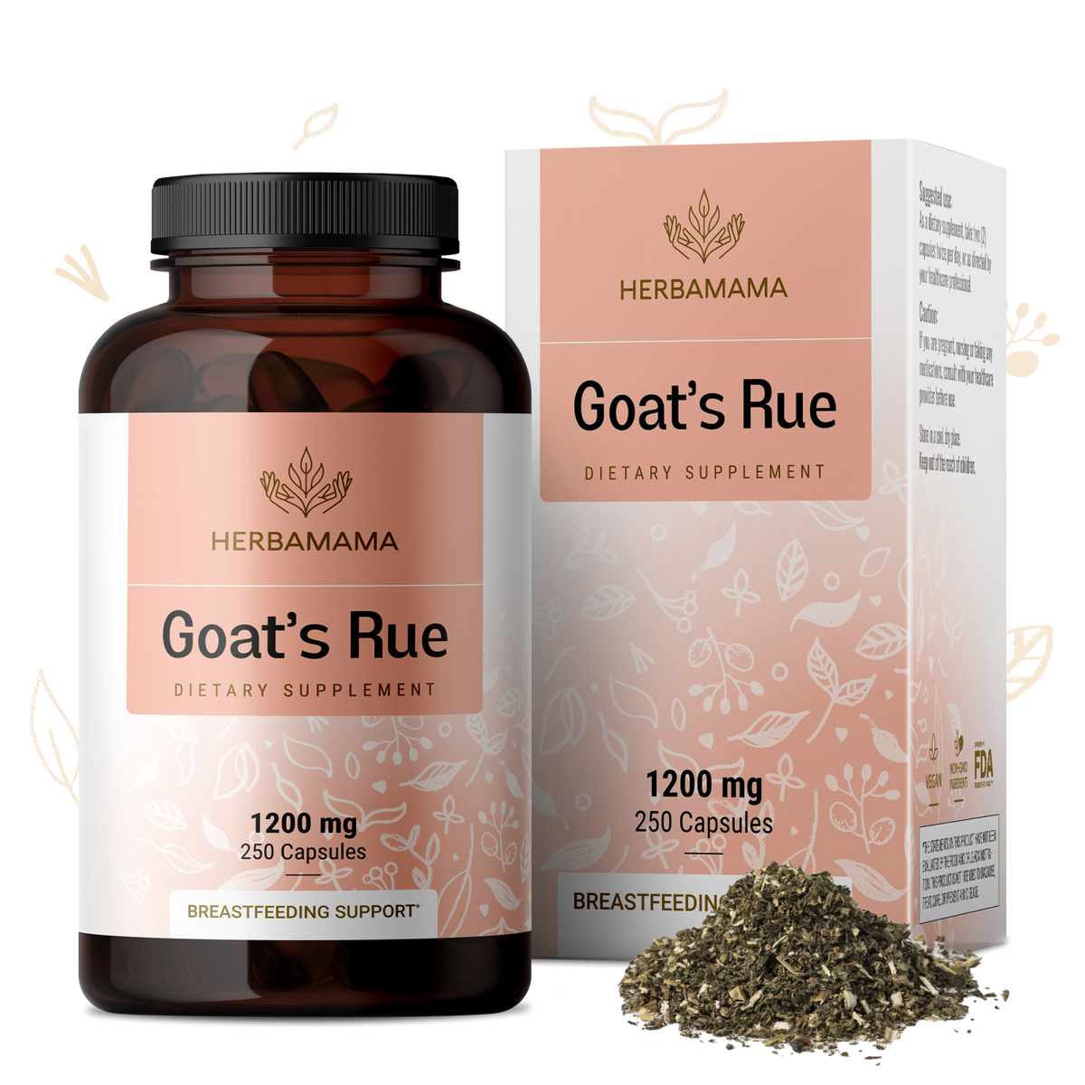 Goats Rute Goat's Rue Supplement - 250 Capsules – Herbamama
