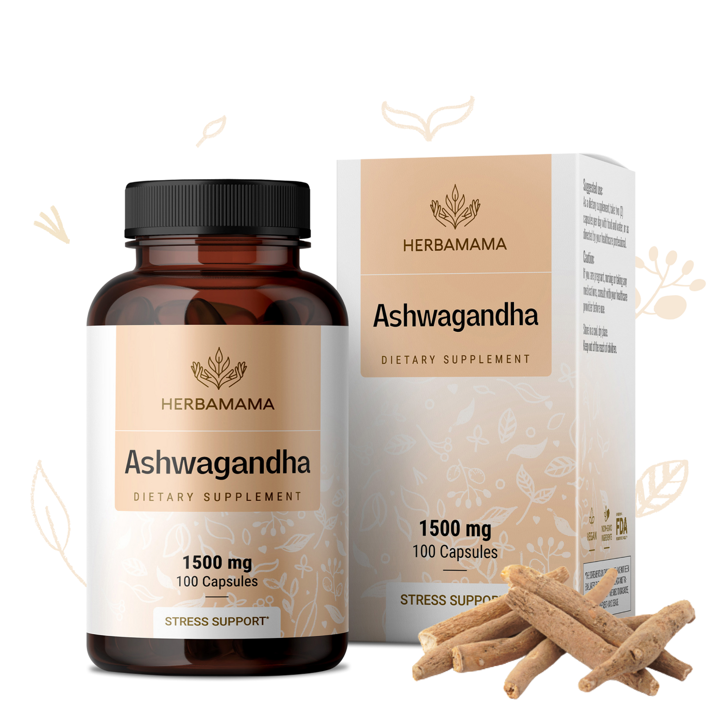 Ashwagandha Supplement - 100 Capsules